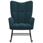 Chaise à bascule Bleu Velours – Image 2