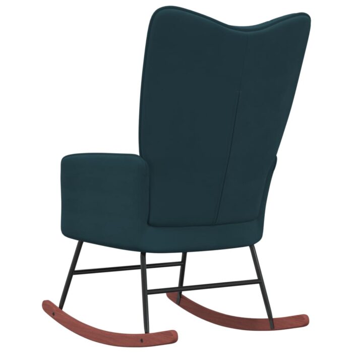 Chaise à bascule Bleu Velours – Image 4