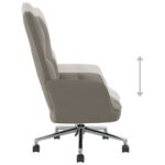 Chaise de relaxation Gris clair Velours – Image 5