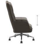 Chaise de relaxation Gris foncé Velours – Image 5