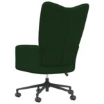 Chaise de relaxation Vert foncé Velours – Image 4