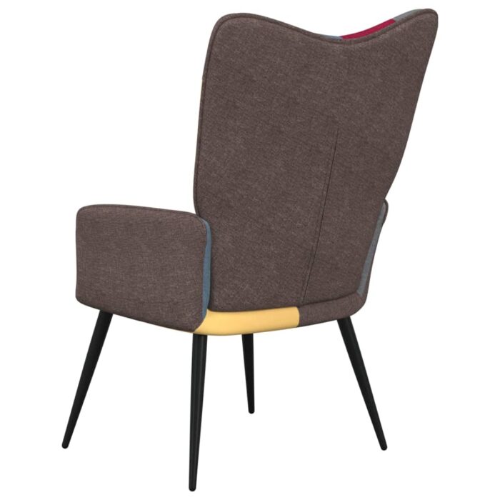 Chaise de relaxation Patchwork Tissu – Image 3
