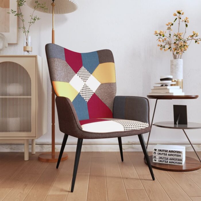 Chaise de relaxation Patchwork Tissu – Image 1