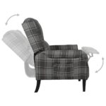 Fauteuil inclinable Gris Tissu – Image 3