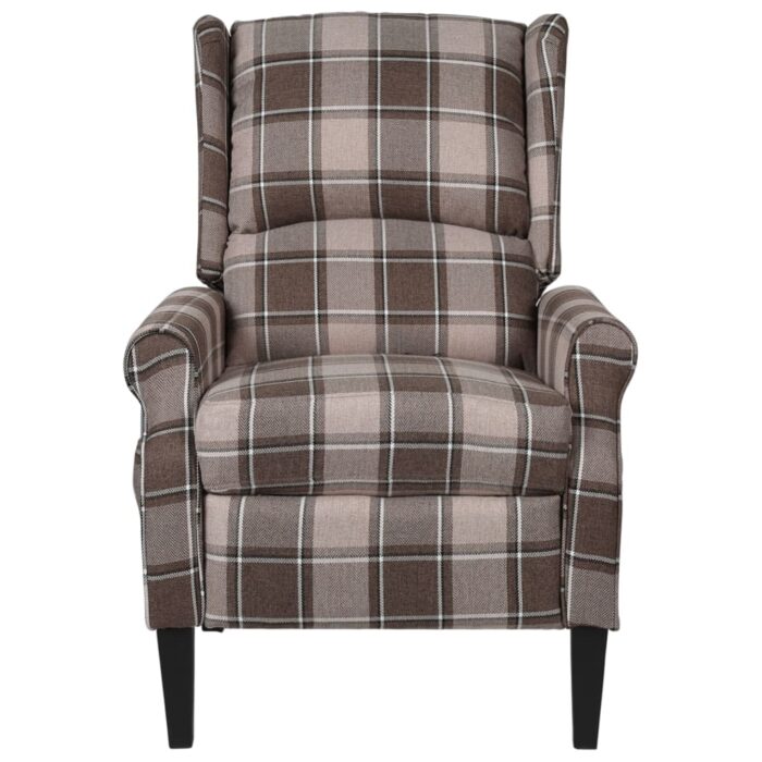 Fauteuil inclinable de massage Beige Tissu – Image 2