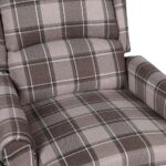 Fauteuil inclinable de massage Beige Tissu – Image 5