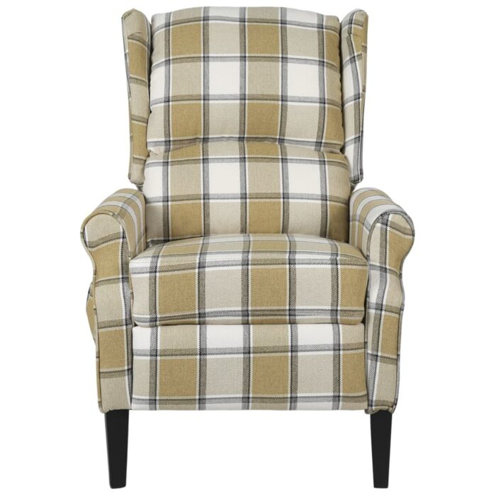 Fauteuil inclinable Vert Tissu – Image 2