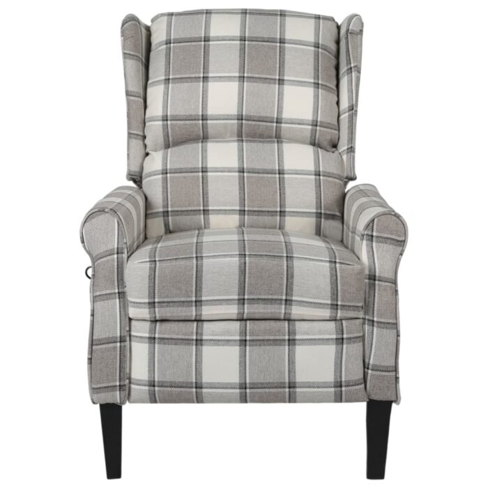 Fauteuil de massage inclinable Gris Tissu – Image 2