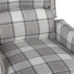Fauteuil de massage inclinable Gris Tissu – Image 5