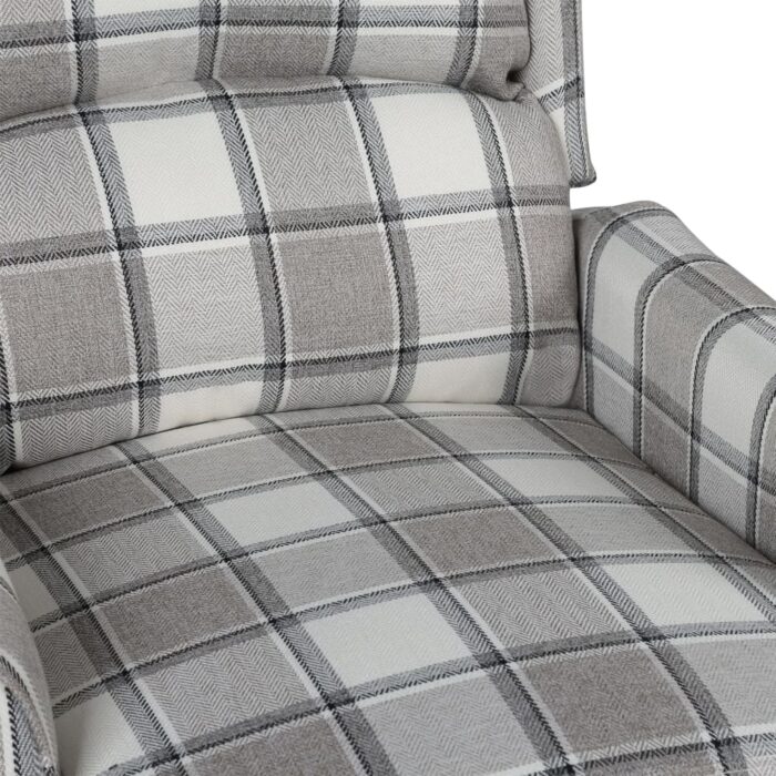 Fauteuil de massage inclinable Gris Tissu – Image 5