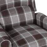 Fauteuil de massage inclinable Marron Tissu – Image 5