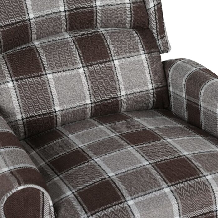 Fauteuil de massage inclinable Marron Tissu – Image 5