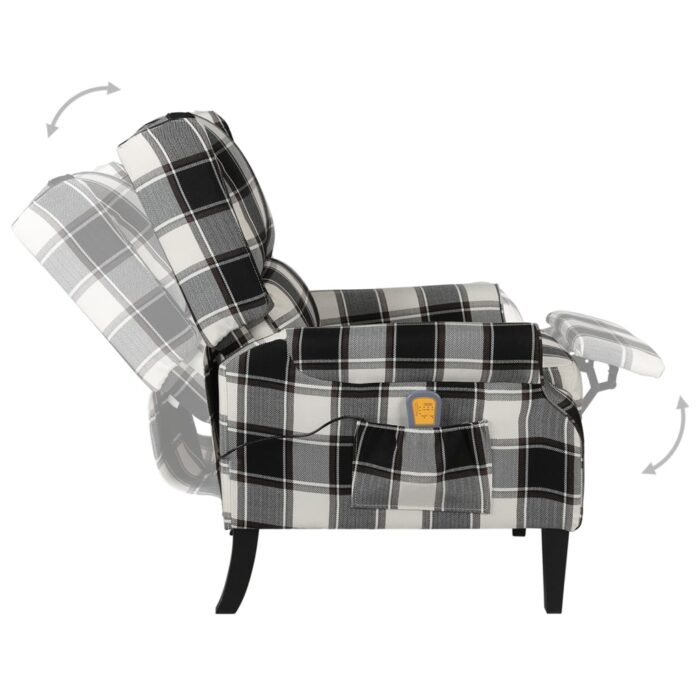 Fauteuil inclinable de massage Multicolore Tissu – Image 3