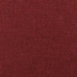 Tabouret avec pieds en bois Rouge bordeaux Tissu – Image 2