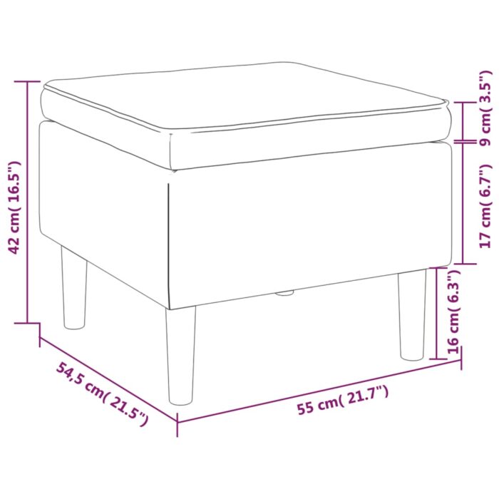 VXL8720286427927_g_en_hd_3.jpg Tabouret avec pieds en bois Gris clair Velours – Image 3