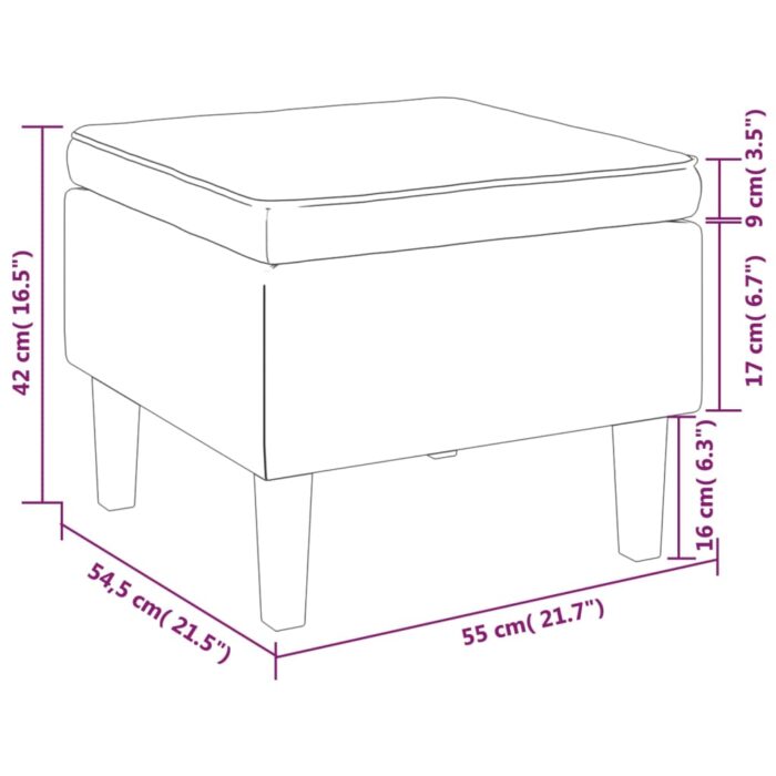 VXL8720286428139_g_en_hd_3.jpg Tabouret avec pieds en bois Gris clair Velours – Image 3