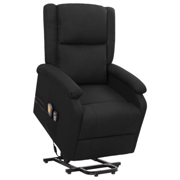 Fauteuil de massage Noir Tissu – Image 1