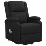 Fauteuil de massage Noir Tissu – Image 2