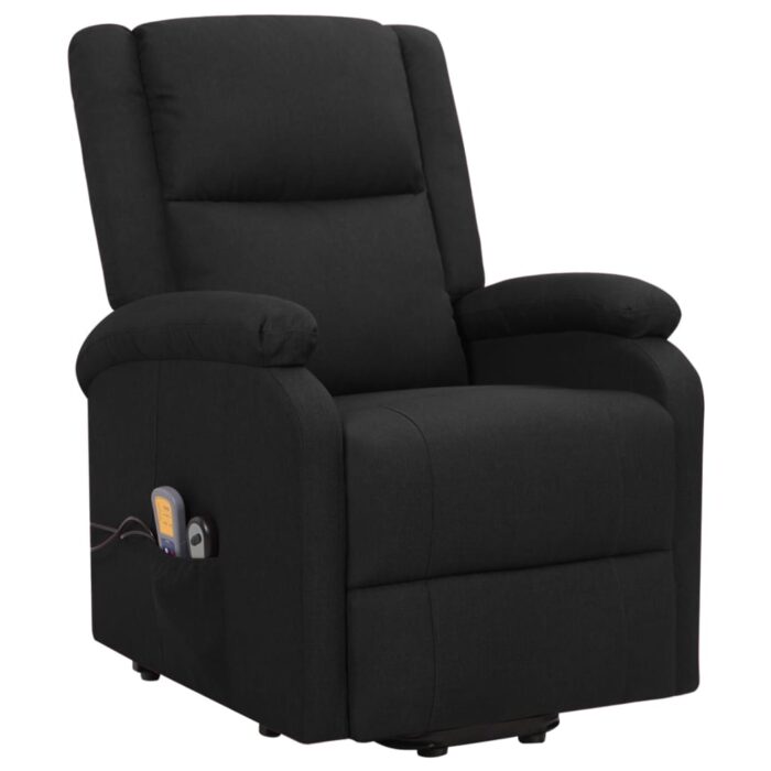 Fauteuil de massage Noir Tissu – Image 2