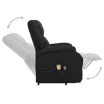 Fauteuil de massage Noir Tissu – Image 5