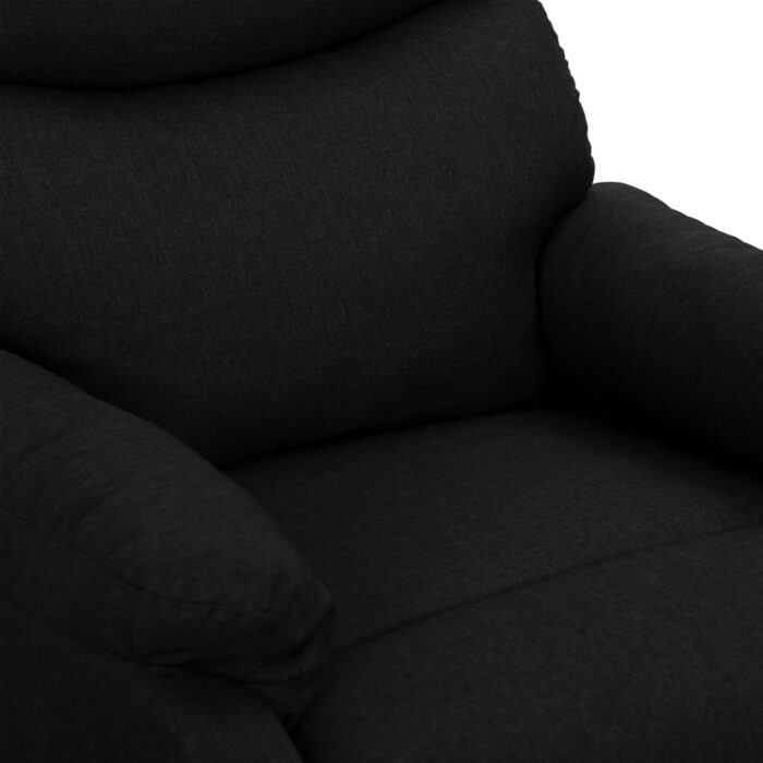 Fauteuil de massage Noir Tissu – Image 5