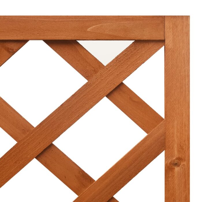 Jardinière d'angle en treillis 40x40x150cm Bois de sapin massif – Image 4
