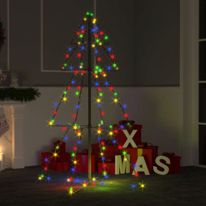 VXL8720286433911_m_en_hd_1.jpg Arbre de Noël cône 160 LED d'intérieur/d'extérieur 78x120 cm – Image 1