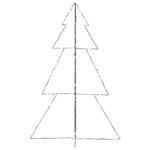 Arbre de Noël cône 240 LED d'intérieur/d'extérieur 118x180 cm – Image 4