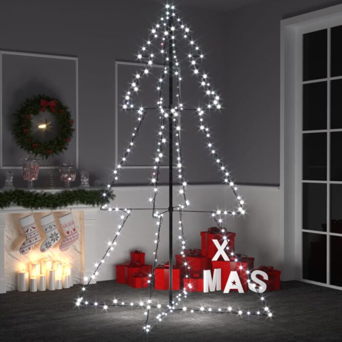Arbre de Noël cône 240 LED d'intérieur/d'extérieur 118x180 cm – Image 1