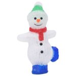 Silhouette de bonhomme de neige de Noël LED Acrylique 30 cm – Image 2