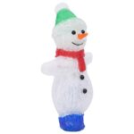 Silhouette de bonhomme de neige de Noël LED Acrylique 30 cm – Image 3