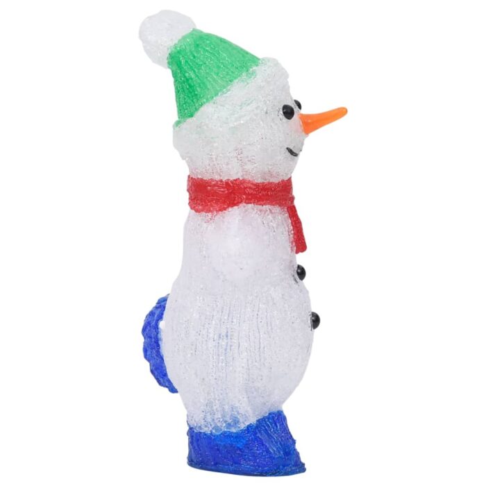 Silhouette de bonhomme de neige de Noël LED Acrylique 30 cm – Image 4