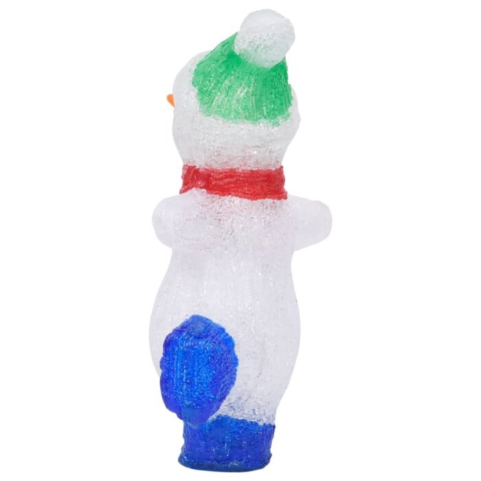 Silhouette de bonhomme de neige de Noël LED Acrylique 30 cm – Image 5