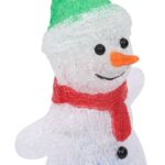 Silhouette de bonhomme de neige de Noël LED Acrylique 30 cm – Image 6