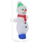 Silhouette de bonhomme de neige de Noël LED Acrylique 30 cm – Image 7