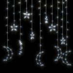Guirlande lumineuse étoile et lune avec télécommande 138 LED – Image 2