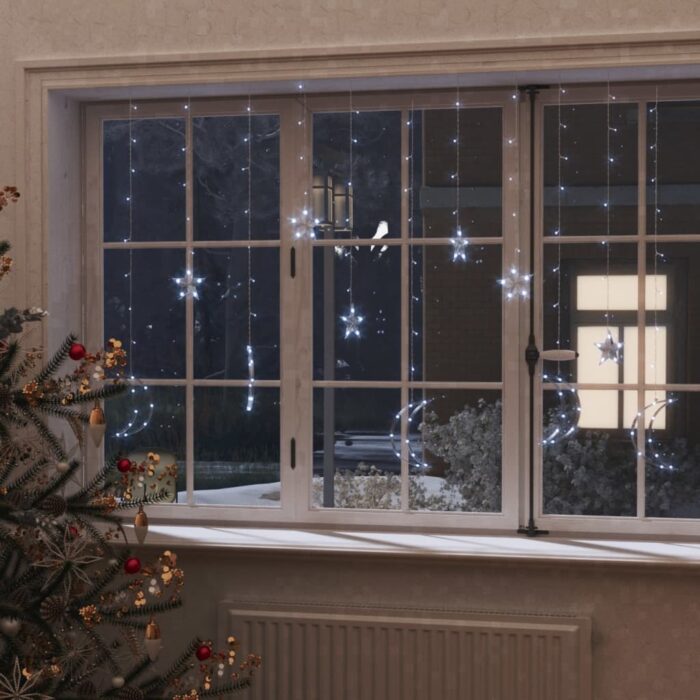 Guirlande lumineuse étoile et lune avec télécommande 138 LED – Image 1