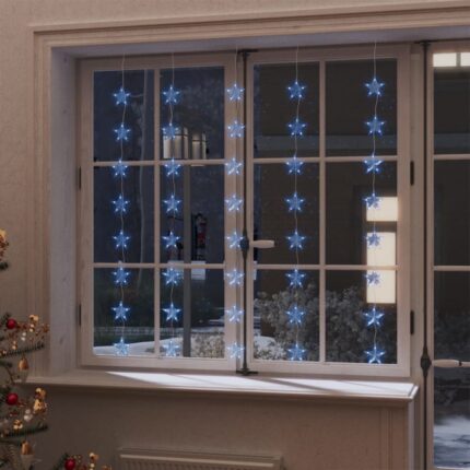 Guirlande lumineuse à étoiles LED 200 LED Bleu 8 fonctions
