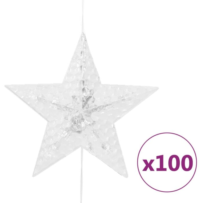 Guirlande lumineuse à étoiles LED 500 LED Blanc 8 fonctions – Image 4