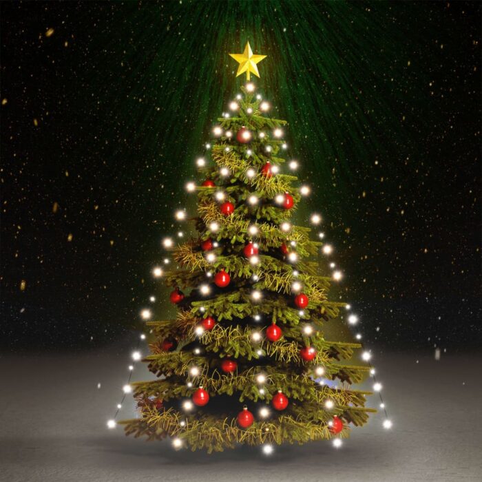 Guirlande lumineuse d'arbre de Noël 150 LED Blanc froid 150 cm – Image 1