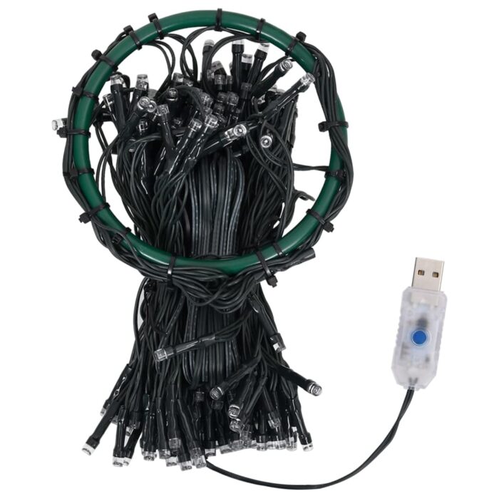 Guirlande lumineuse d'arbre de Noël 250 LED Blanc froid 250 cm – Image 4
