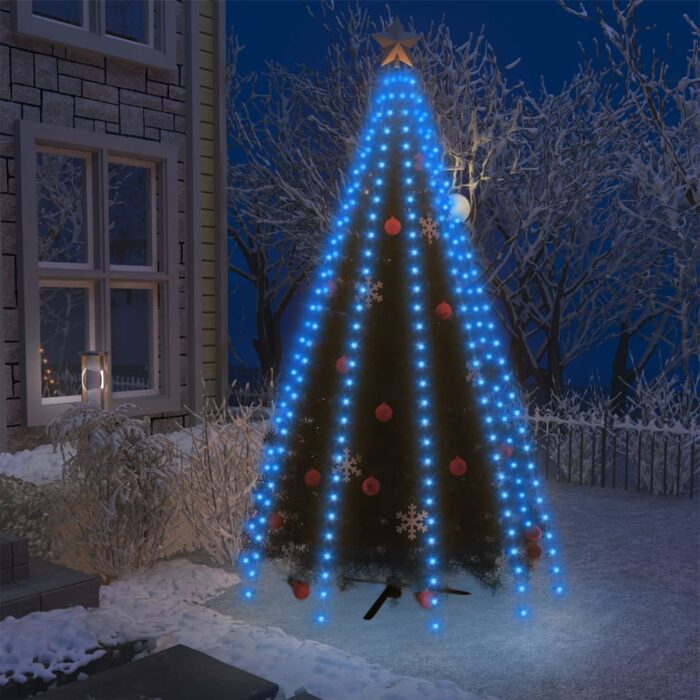 Guirlande lumineuse d'arbre de Noël 300 LED Bleu 300 cm – Image 1