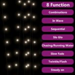 Lampes solaires 2 pcs 2x200 LED Blanc froid Intérieur Extérieur – Image 2