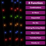 Lampes solaires 5 pcs 5x200 LED Multicolore Intérieur Extérieur – Image 2