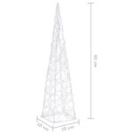 Cône lumineux décoratif à LED Acrylique Blanc froid 60 cm – Image 7
