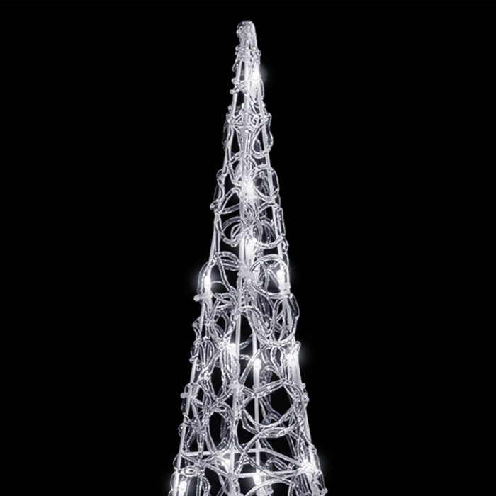 Cône lumineux décoratif à LED Acrylique Blanc froid 90 cm – Image 2