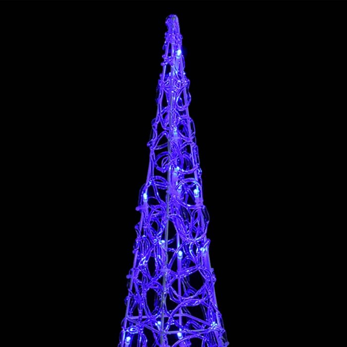 Cône lumineux décoratif à LED Acrylique Bleu 90 cm – Image 2