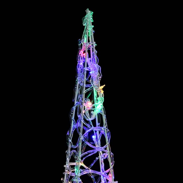 Cône lumineux décoratif à LED Acrylique Multicolore 90 cm – Image 2
