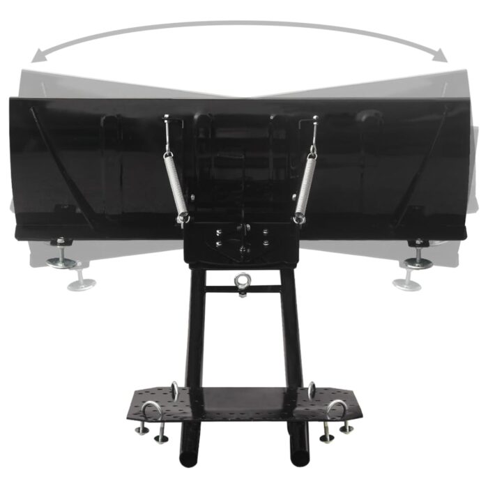 Chasse-neige pour VTT 115x38 cm Noir – Image 3