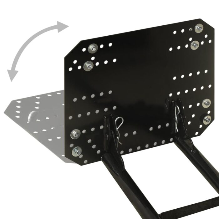 Chasse-neige pour VTT 115x38 cm Noir – Image 4
